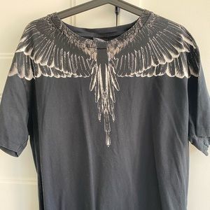 marcelo burlon black and white wings tshirt
